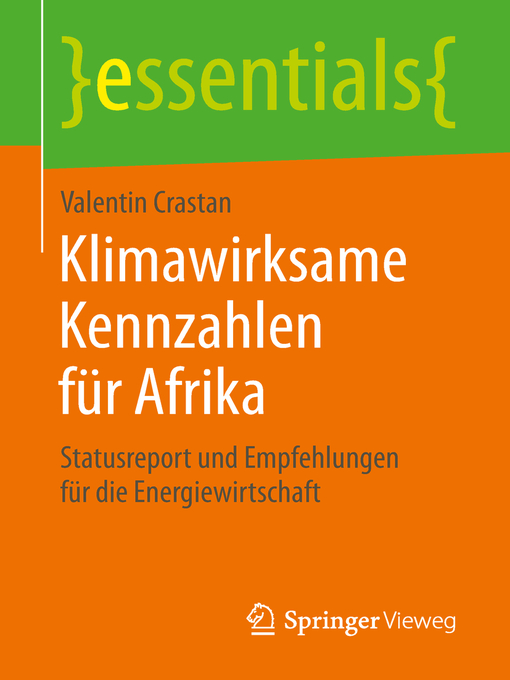 Title details for Klimawirksame Kennzahlen für Afrika by Valentin Crastan - Available